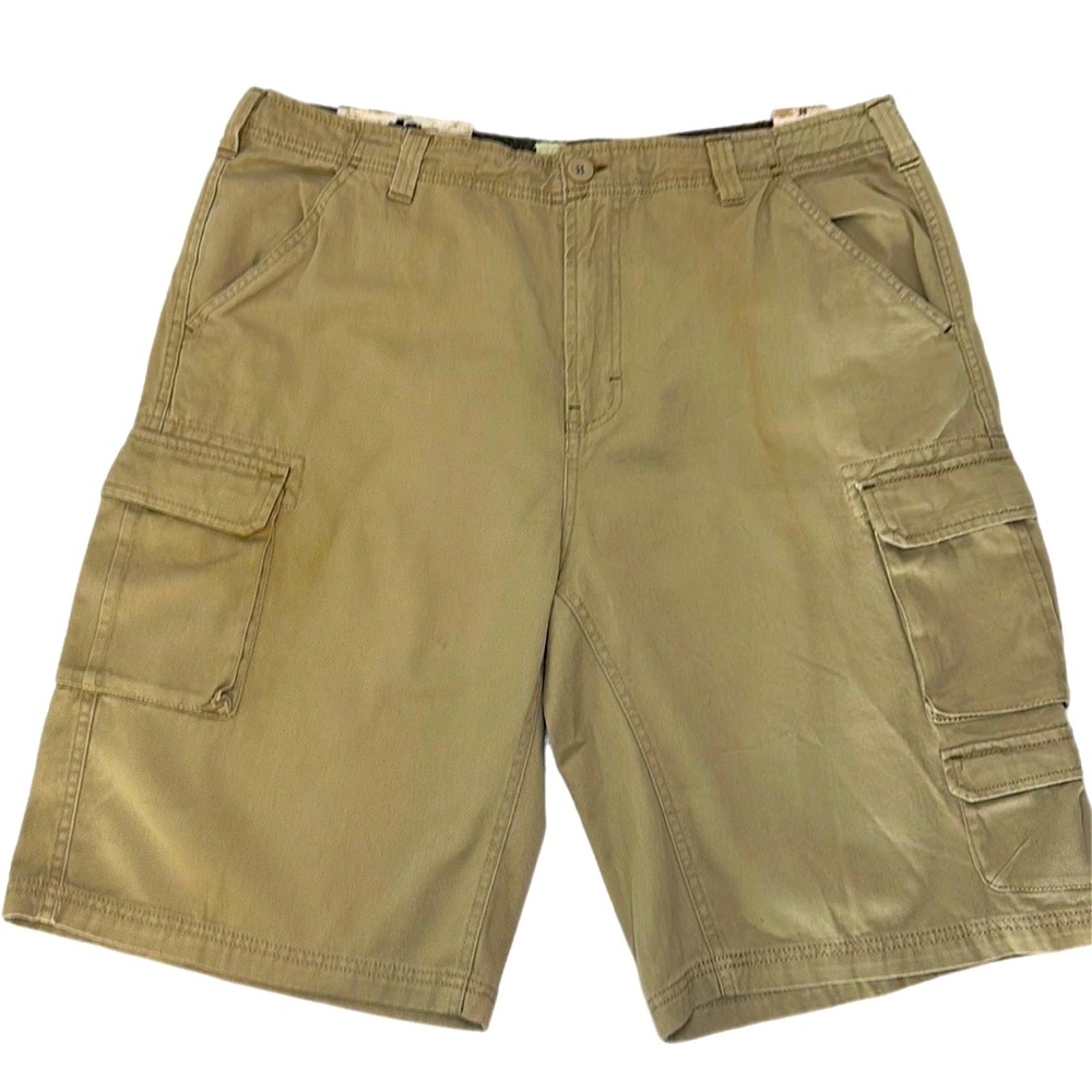 Old Mill | Tan Men's Relaxed Fit Cargo Shorts | Size 38
